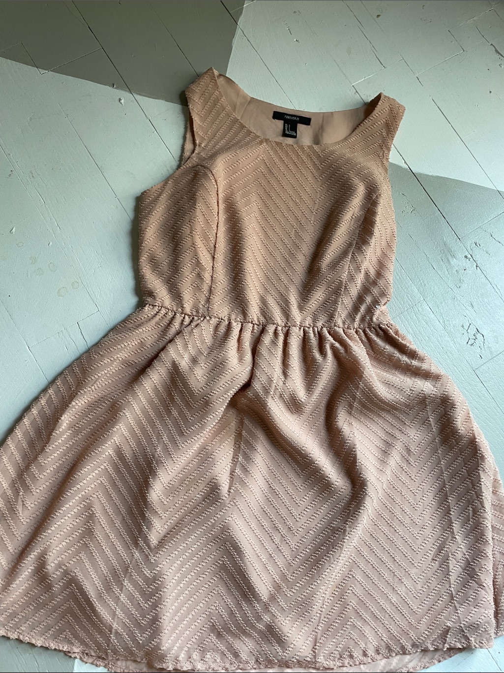 Express Textured Sleeveless Mini Dress In Blush Pink